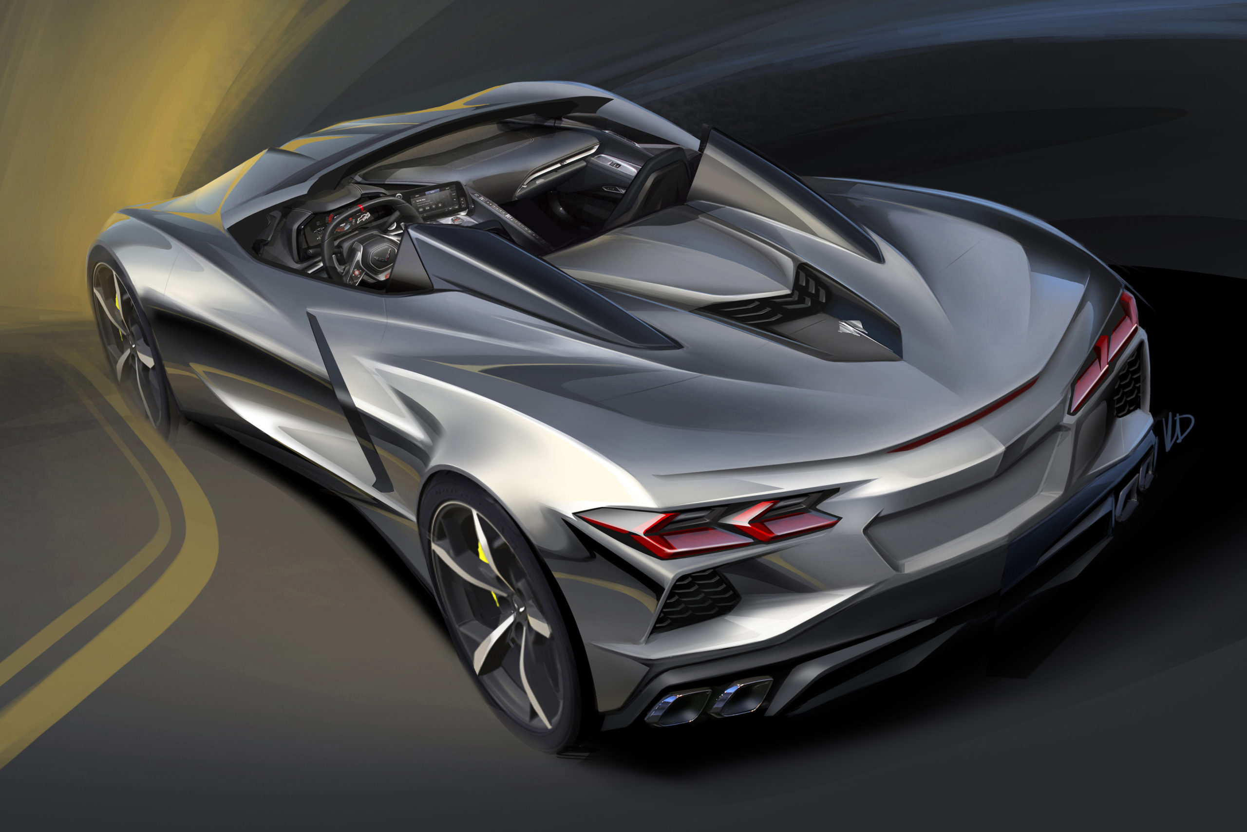 Corvette Stingray 2025 Design Competition Traditional Media Only Car