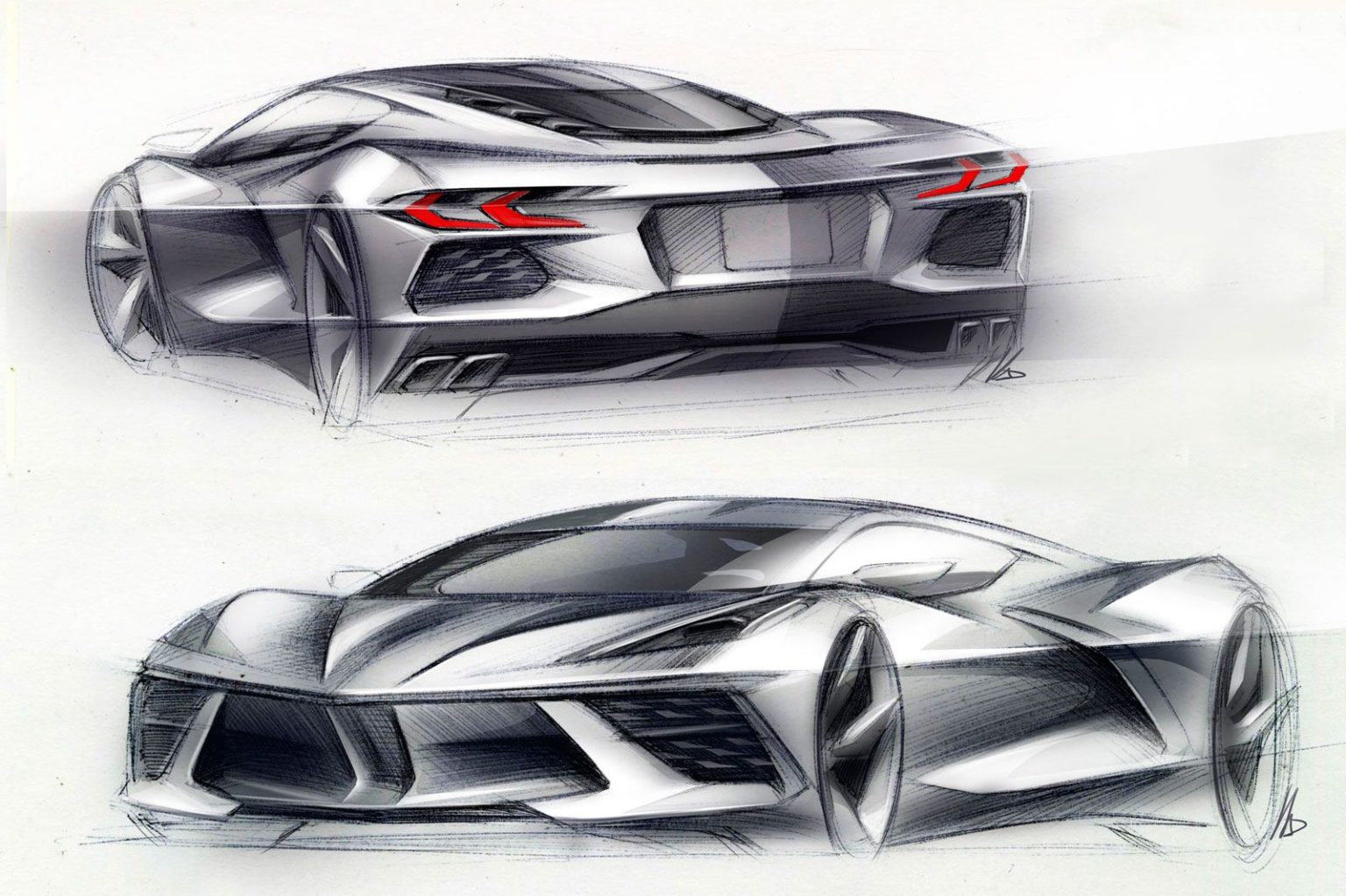 Corvette Stingray 2025 Design Competition Traditional Media Only Car