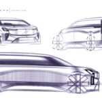 Volvo EM90 Design Sketches