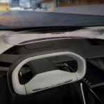 The sculpted cockpit of the Chrysler Halcyon Concept is centered