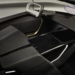 The lightweight, keystone-shaped front seats are luxurious and s